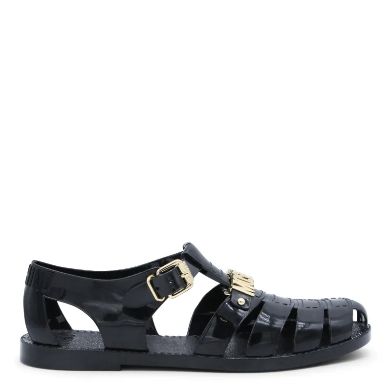 Sandals Blacks And Greys made by Moschino