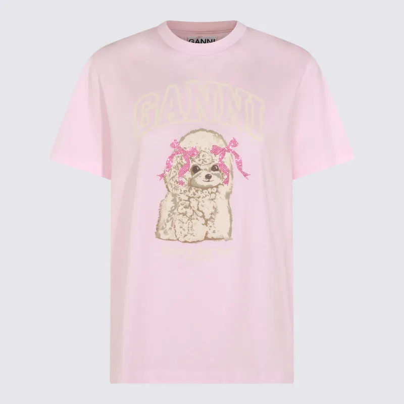 T-Shirts And Polos Chalk Pink made by Ganni