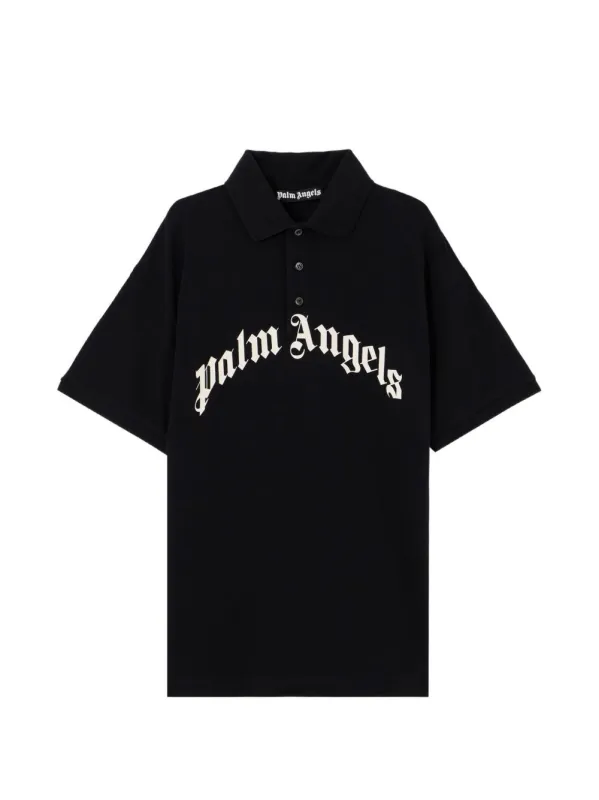 Logo Cotton Polo Shirt made by Palm Angels