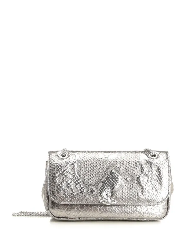 Chain Crossbody Purse Crossbody Bags Grey made by Vivienne Westwood