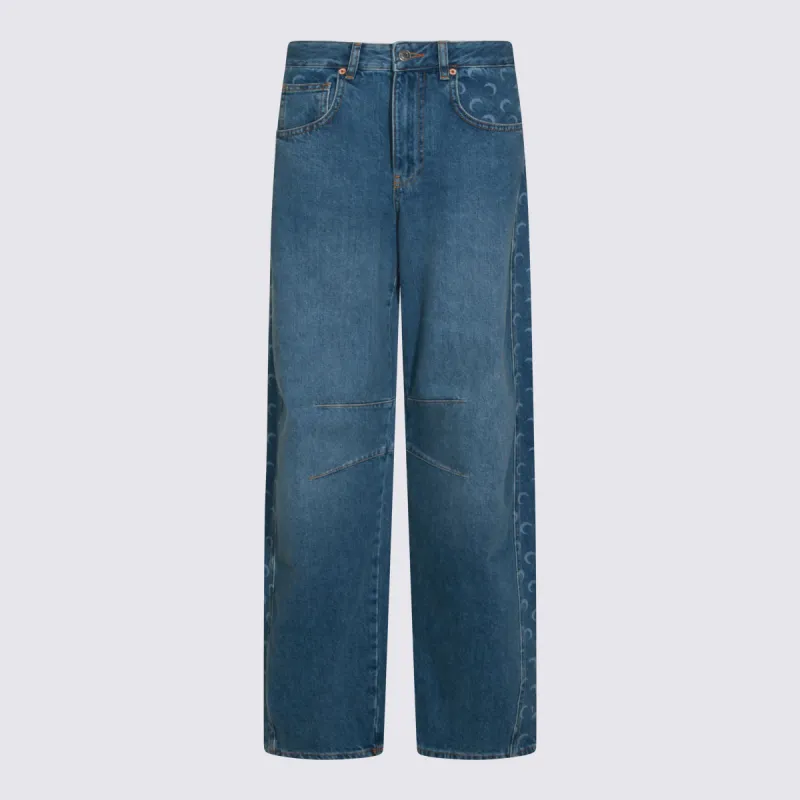 Jeans Blu E Verdi made by Marine Serre