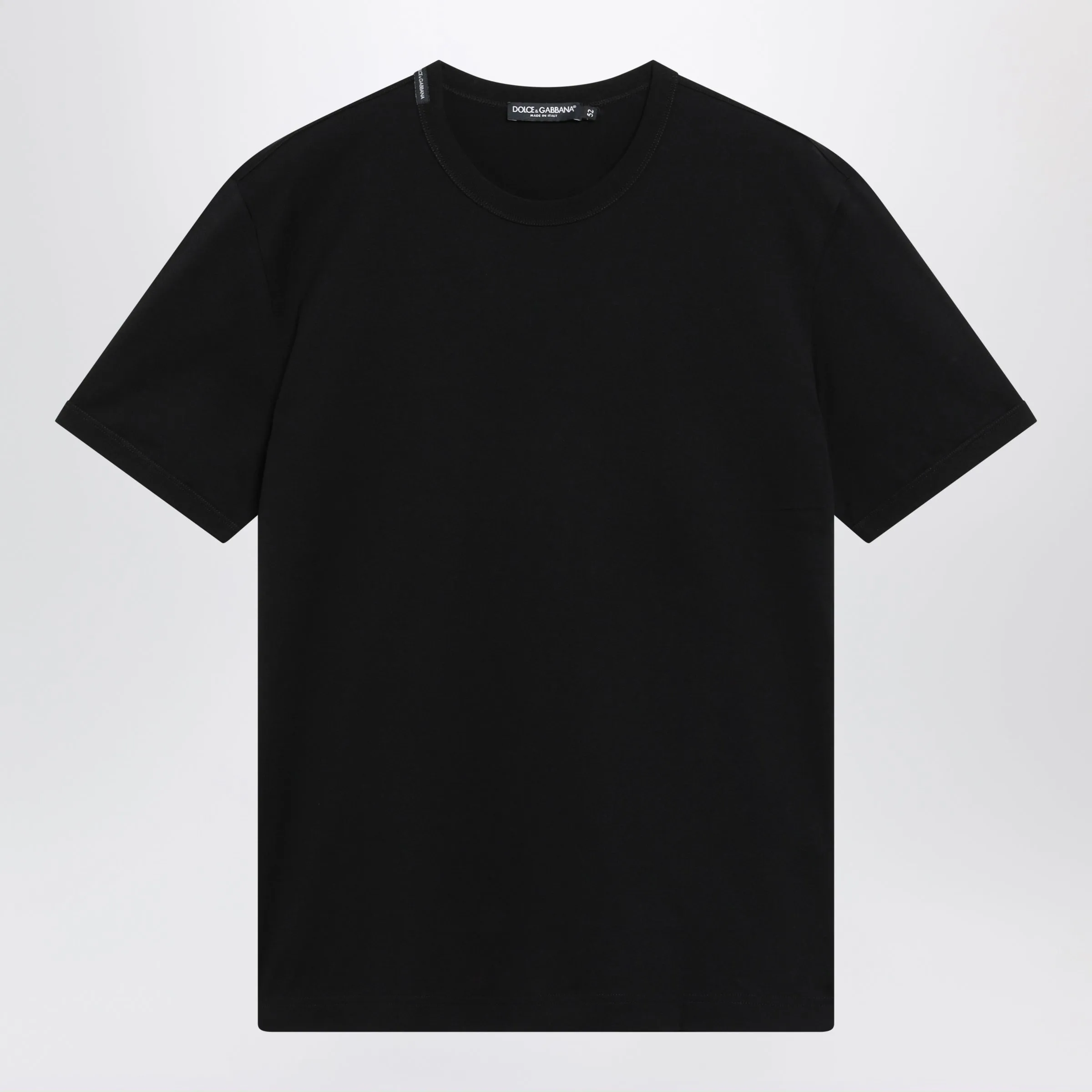 Black Cotton Jersey T-Shirt sold by Wanan Luxury