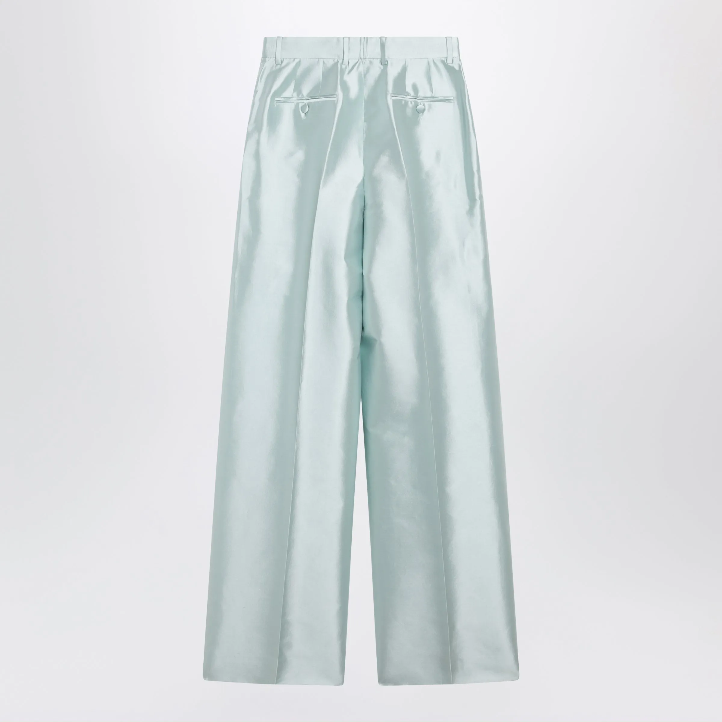 Shantung Silk Trousers In Light Blue sold by Wanan Luxury product image thumbnail 2