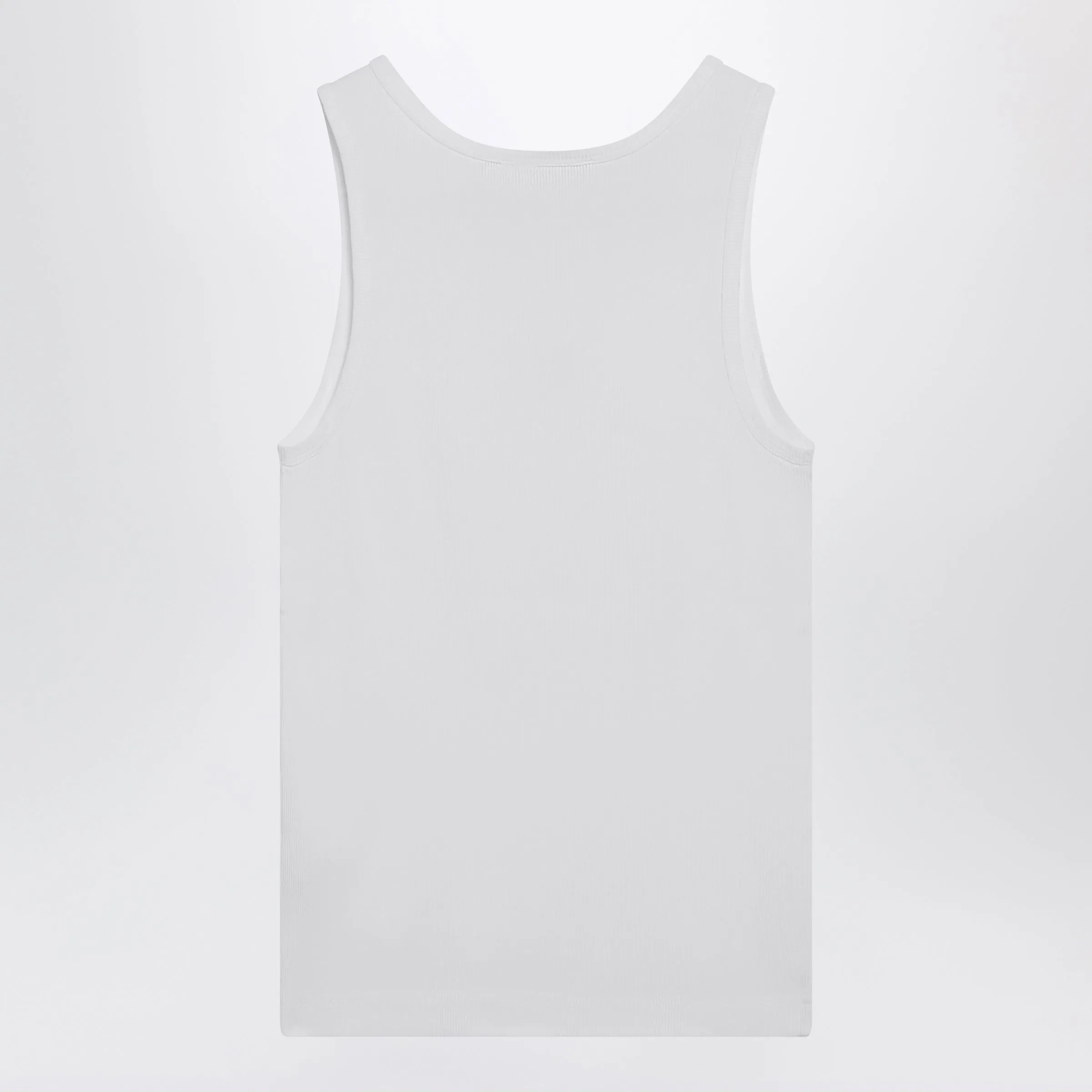 Cotton Tank Top With Dg Embroidery And Rhinestones, White sold by Wanan Luxury product image thumbnail 2