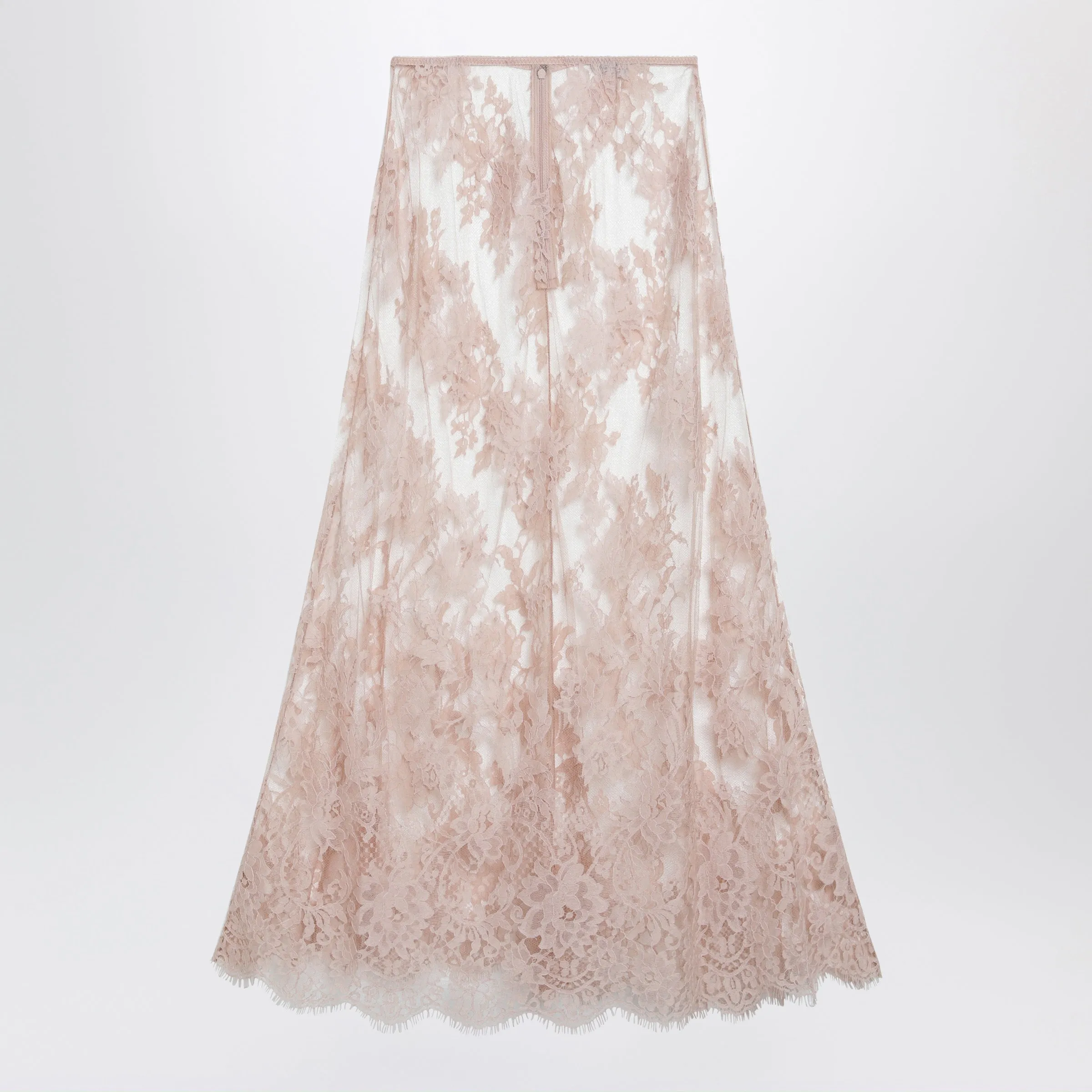 Chantilly Lace Midi Skirt In Pink sold by Wanan Luxury