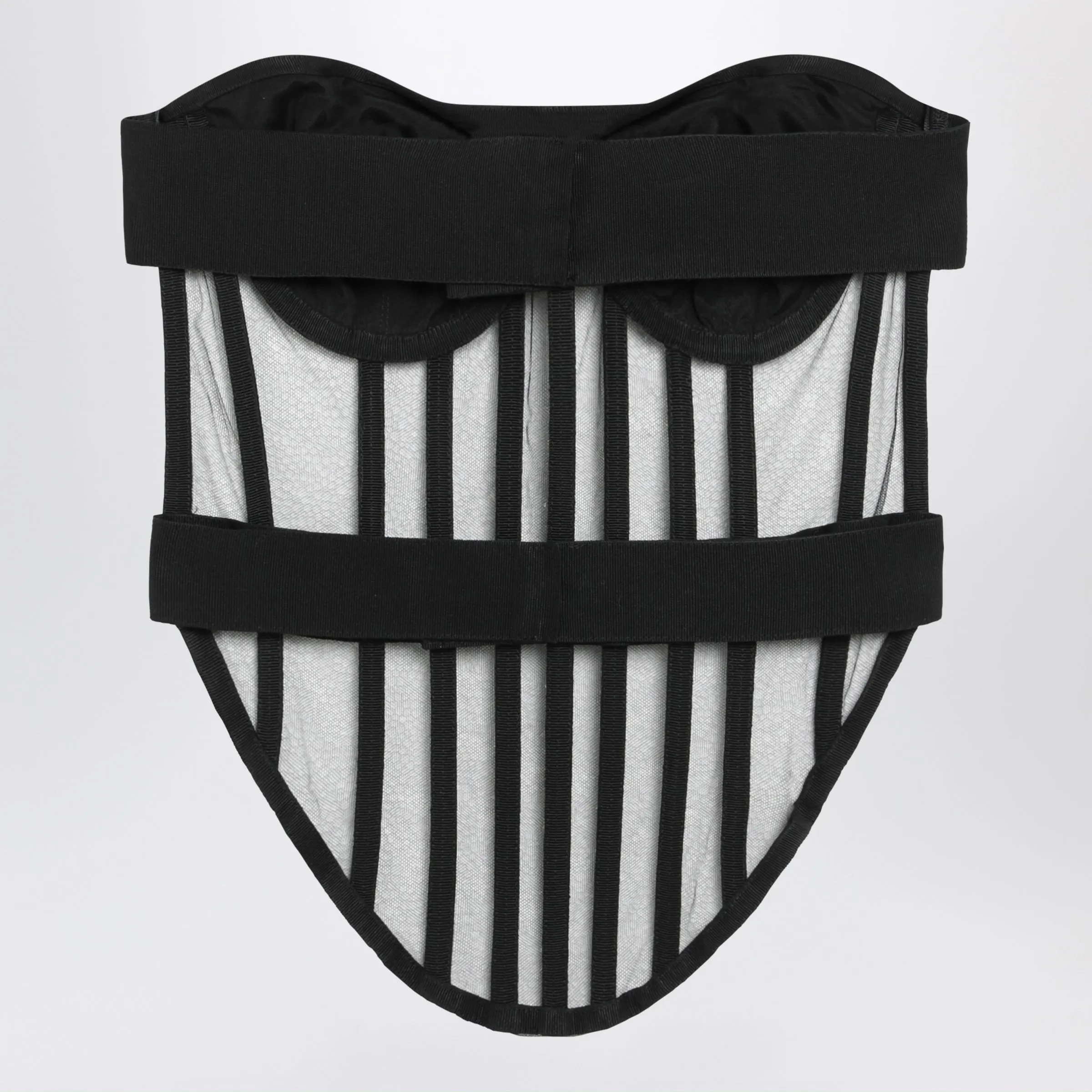 Black Corset Embellished With Tulle sold by Wanan Luxury product image thumbnail 2