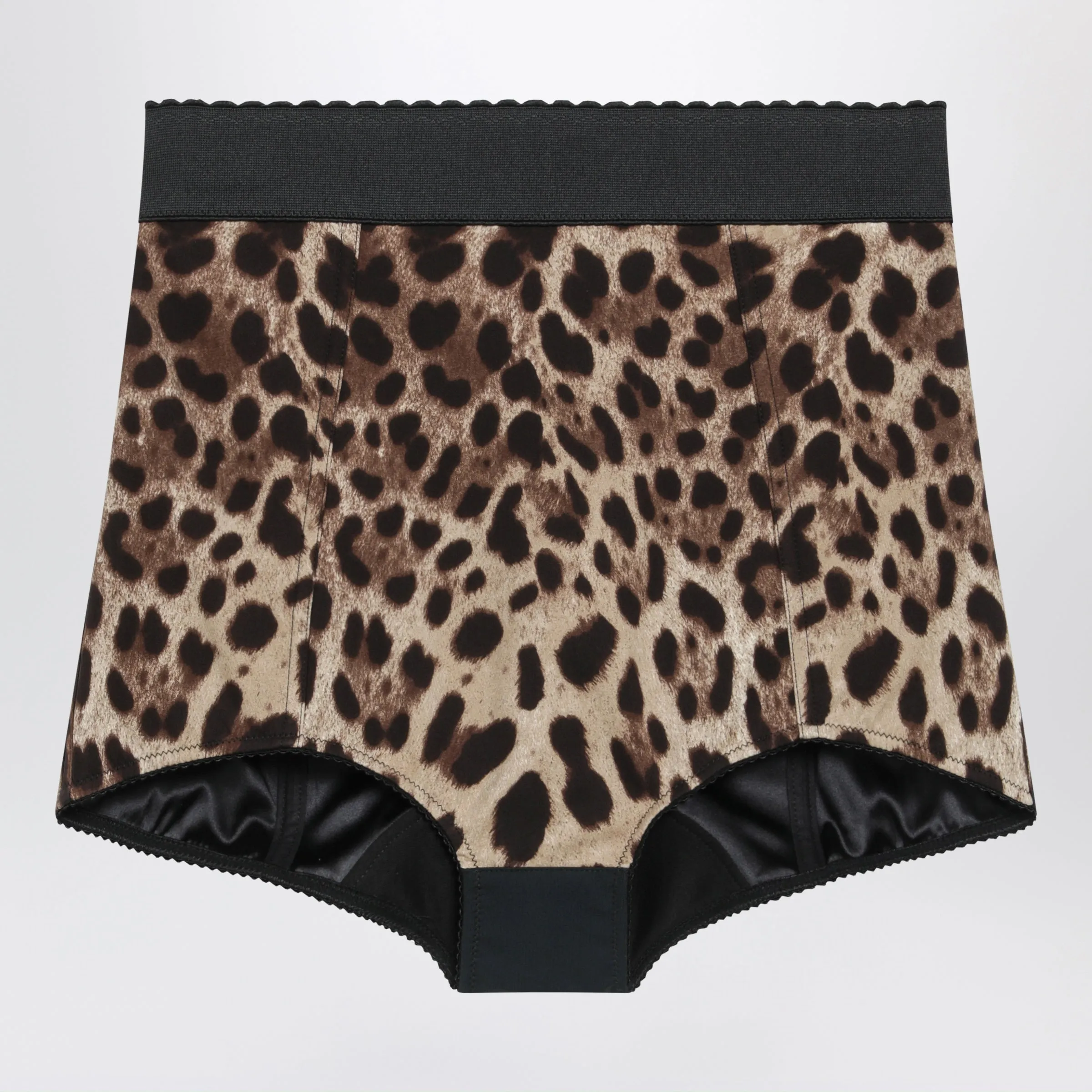Animal-Print Stretch Polyamide Shorts In Leopard sold by Wanan Luxury
