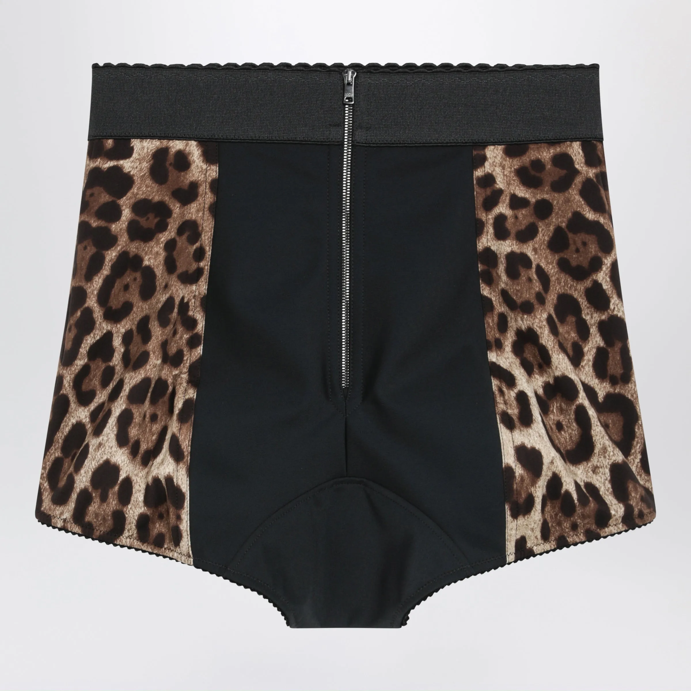 Animal-Print Stretch Polyamide Shorts In Leopard sold by Wanan Luxury product image thumbnail 2