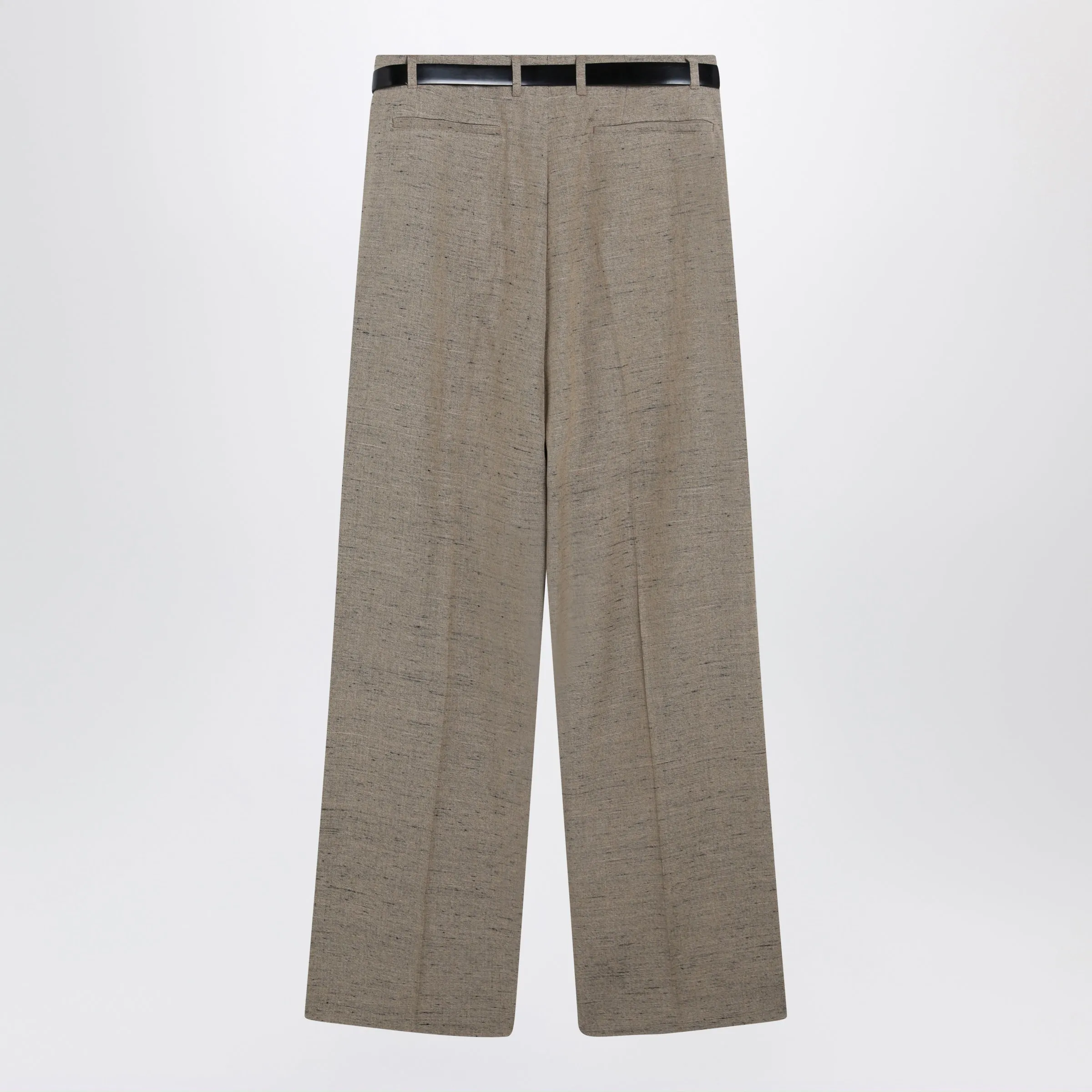 Tweed-Effect Viscose And Linen Trousers In Beige/White sold by Wanan Luxury product image thumbnail 2
