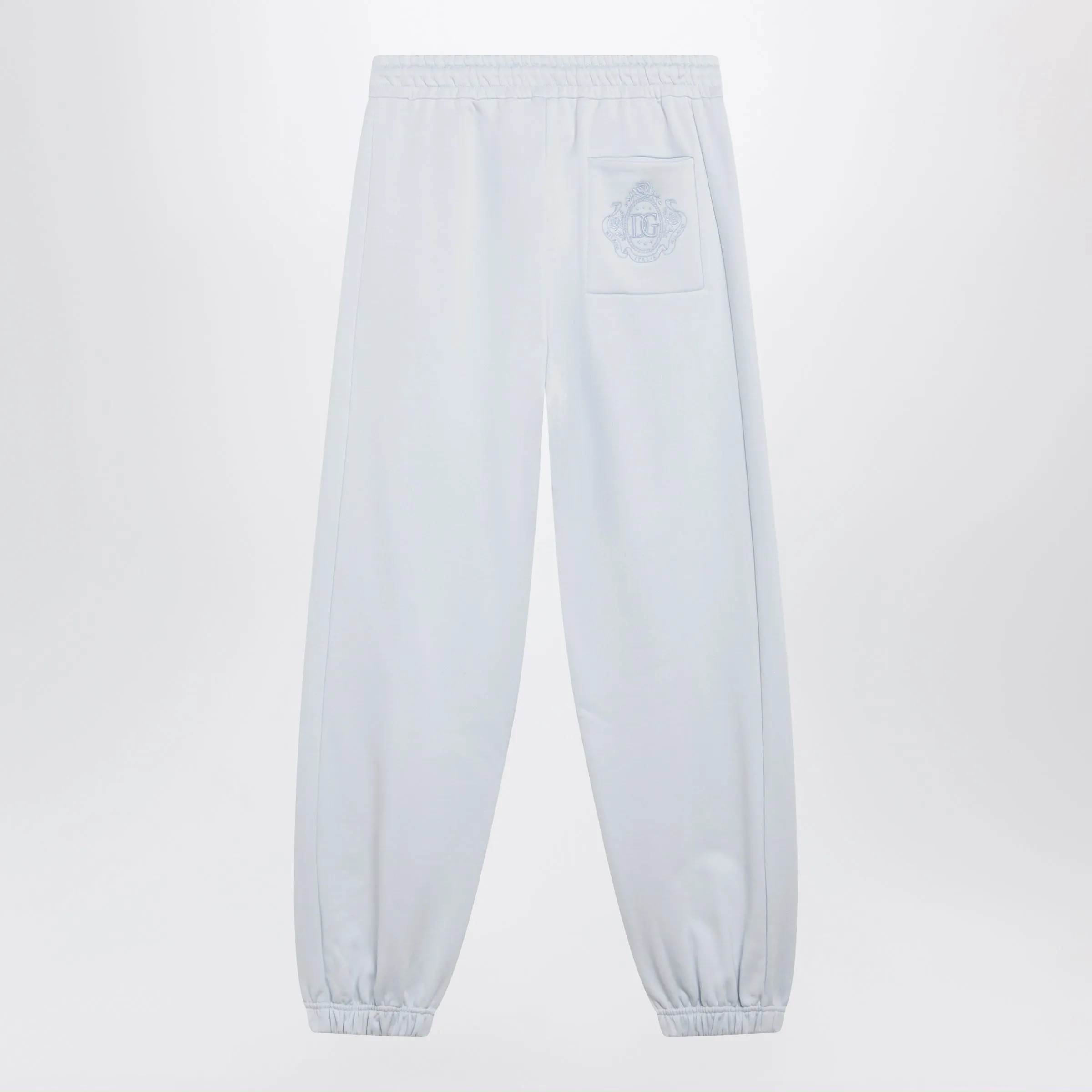 Embroidered Cotton Fleece Sweatpants In Light Blue sold by Wanan Luxury product image thumbnail 2