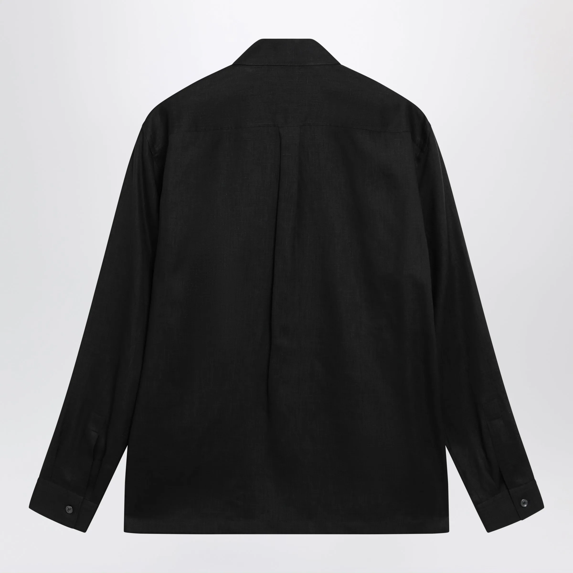 Hawaii-Fit Linen Shirt With Dg Hardware In Black sold by Wanan Luxury product image thumbnail 2