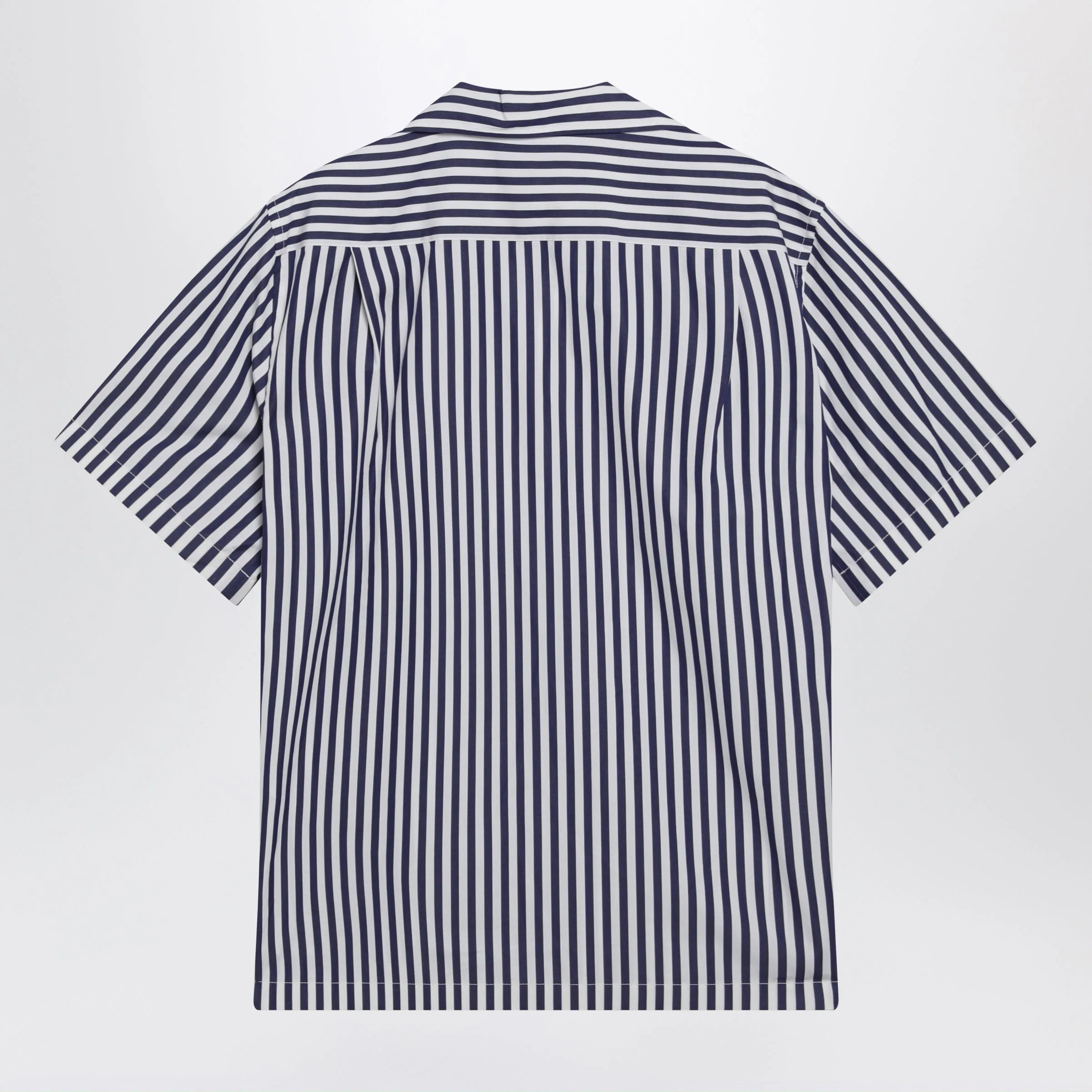 Hawaii Collar Striped Poplin Shirt In Multicolor sold by Wanan Luxury product image thumbnail 2