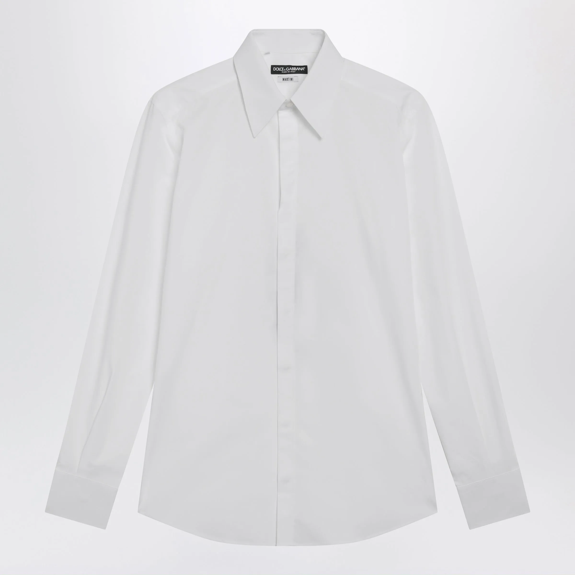 Martini Cotton Shirt In Optical White sold by Wanan Luxury