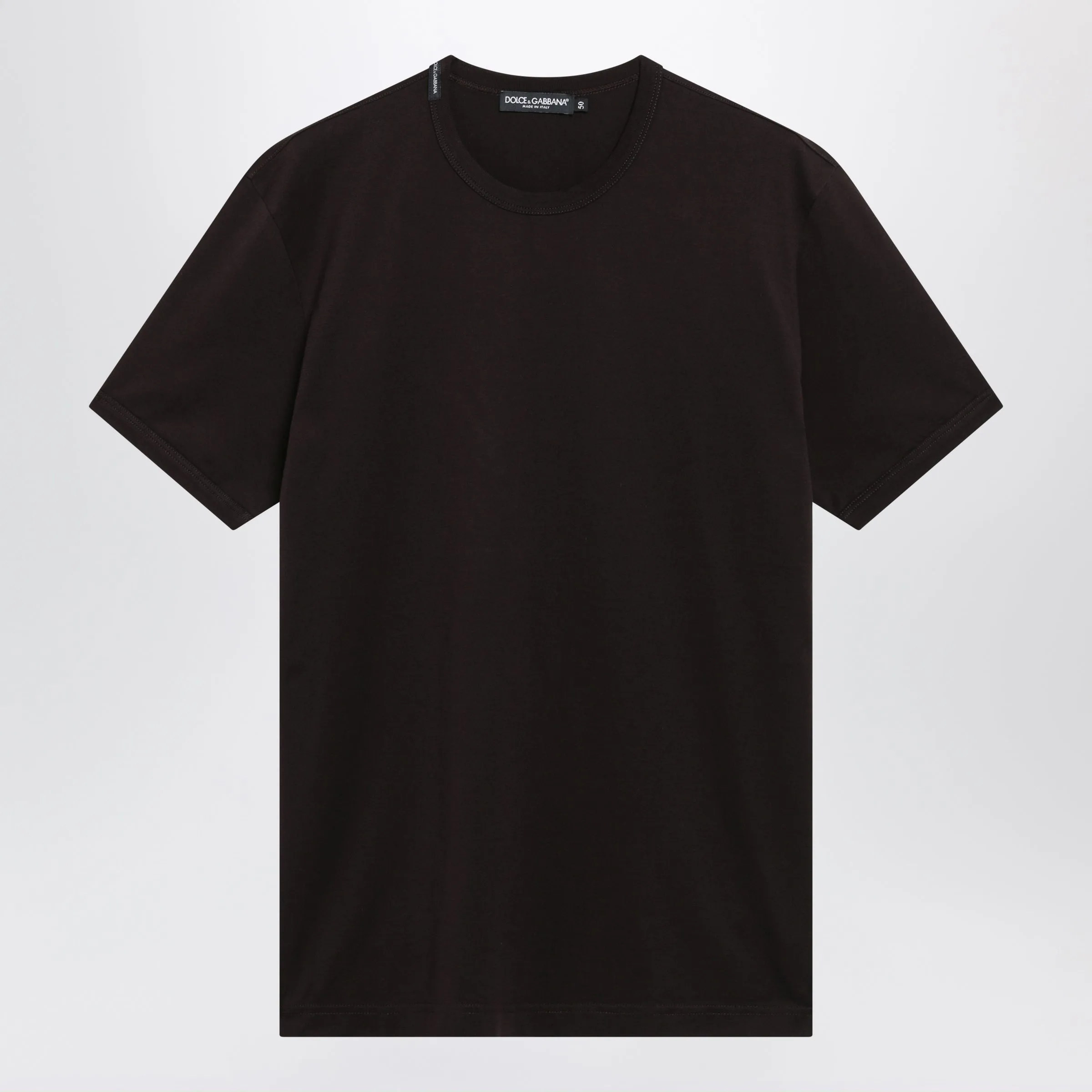 Brown Cotton Jersey T-Shirt sold by Wanan Luxury