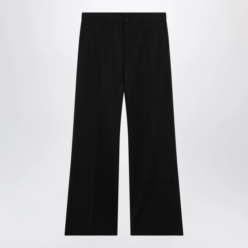 Tailored Trousers In Black Cotton made by Dolce & Gabanna