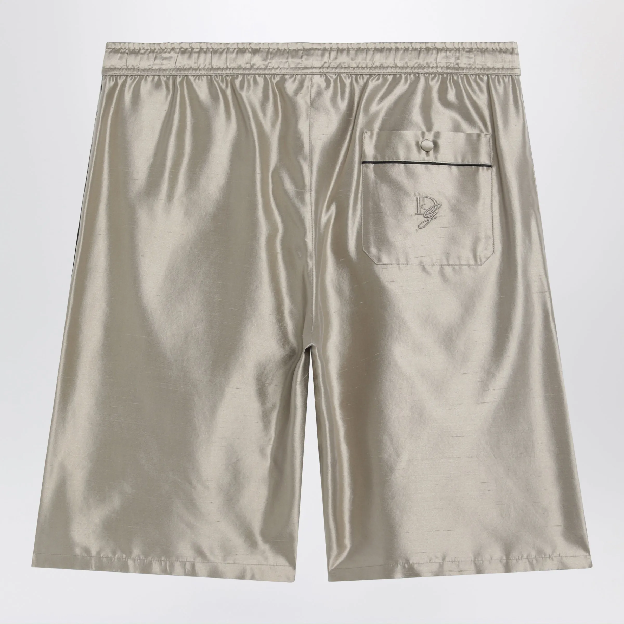 Bermuda Shorts In Beige Silk Satin sold by Wanan Luxury product image thumbnail 2