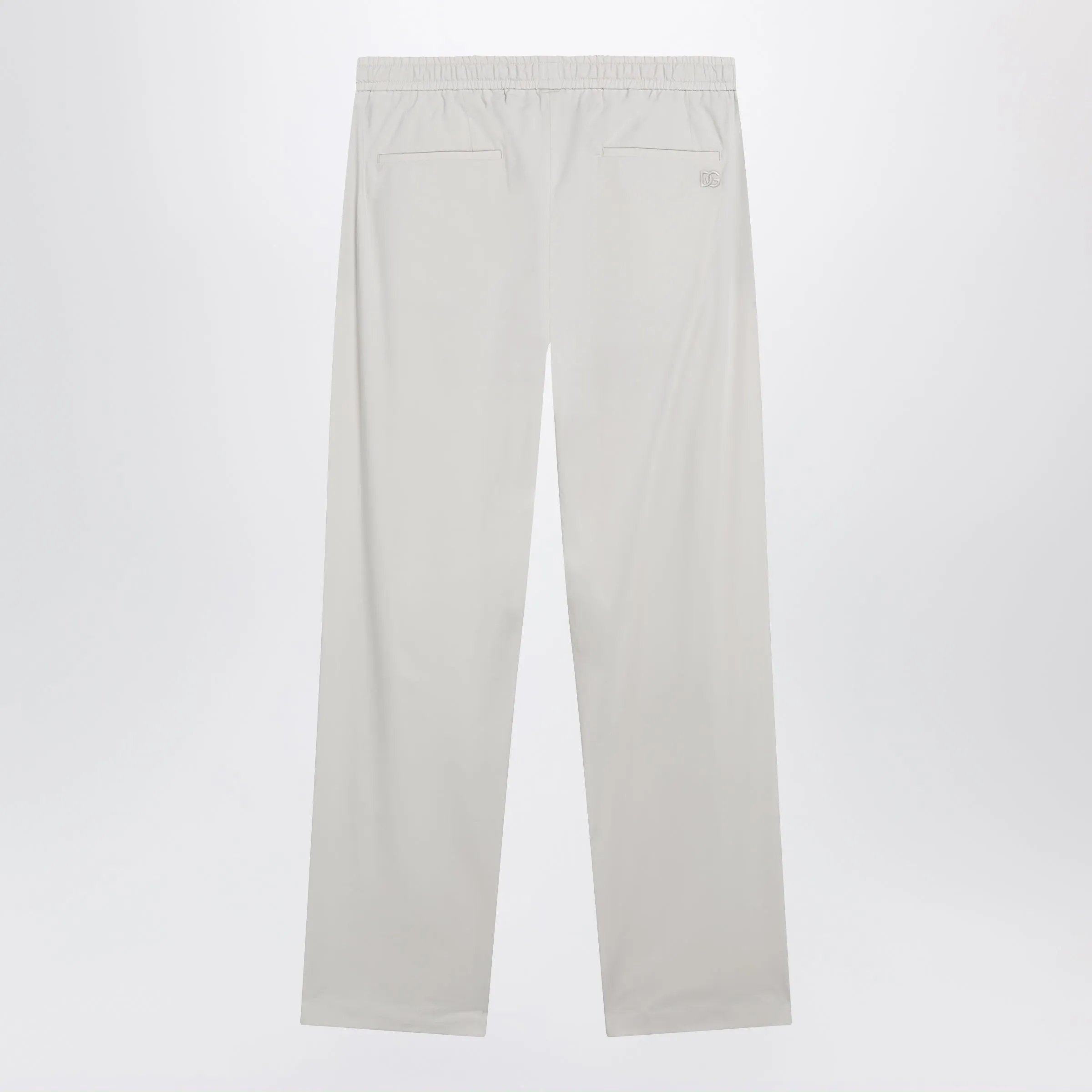 Classic Cotton Poplin Trousers In Beige sold by Wanan Luxury product image thumbnail 2