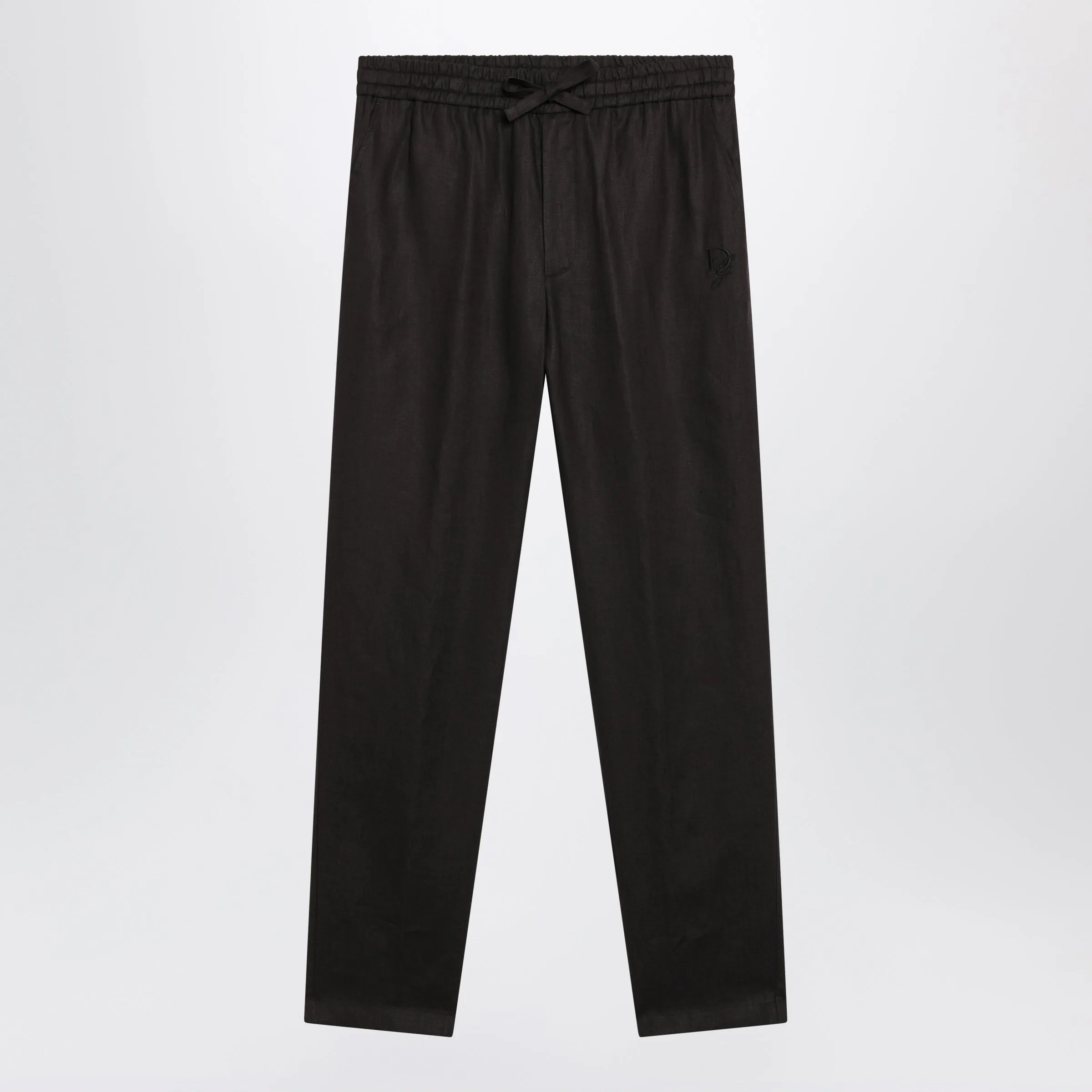 Drawstring Trousers In Brown Cotton sold by Wanan Luxury