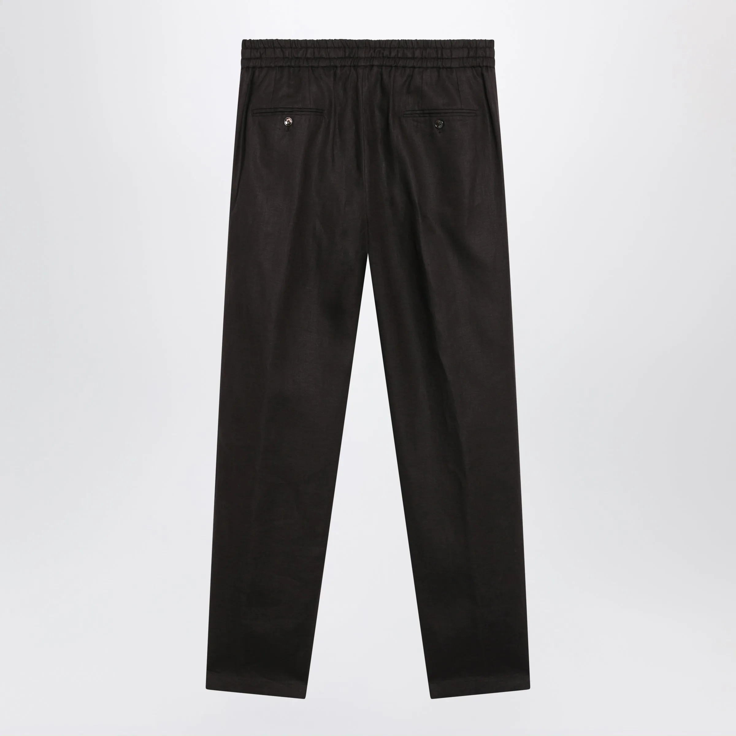 Drawstring Trousers In Brown Cotton sold by Wanan Luxury product image thumbnail 2
