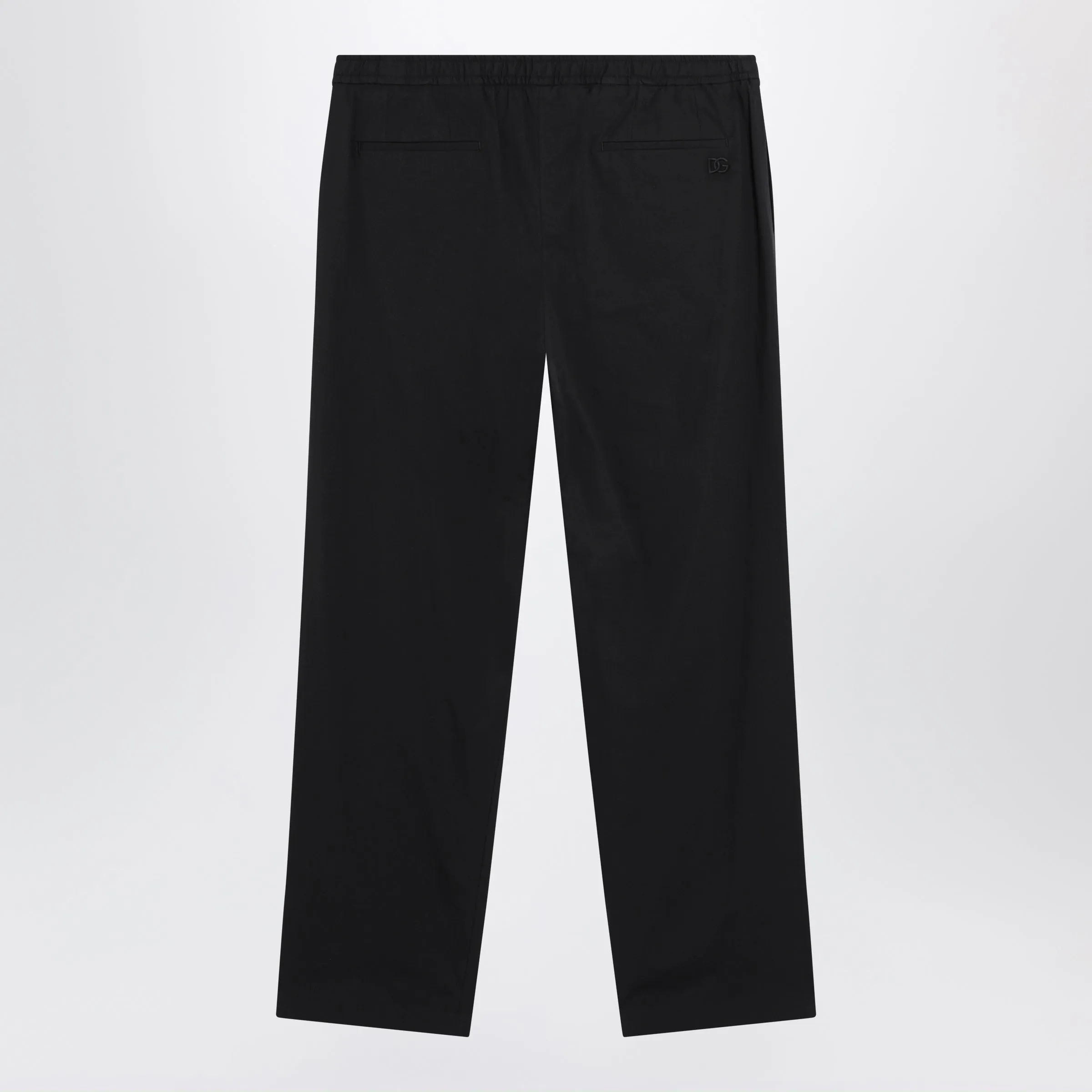 Classic Cotton Poplin Trousers In Black sold by Wanan Luxury product image thumbnail 2