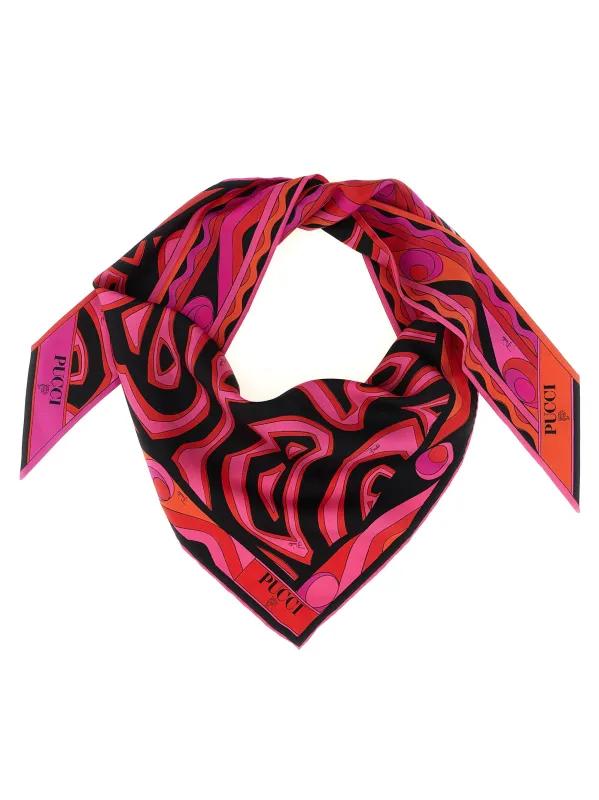 Triangle Scarf Scarves And Foulards Fuchsia made by Emilio Pucci