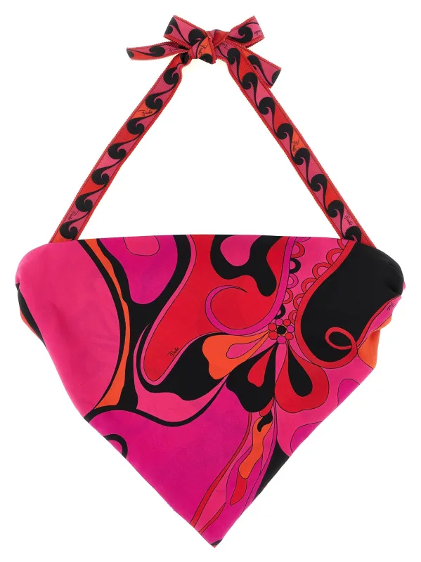 Bandana Mix Of Prints Hair Accessories Fuchsia made by Emilio Pucci