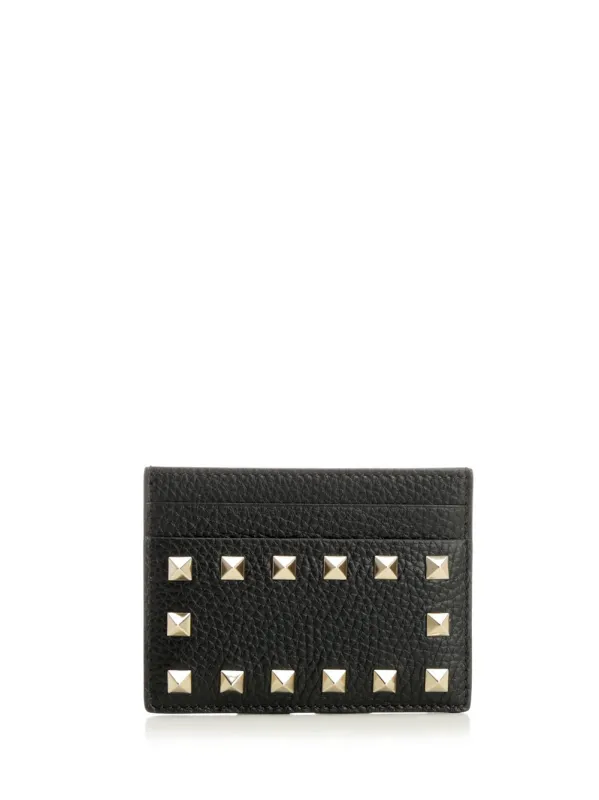 Rockstud Small Leather Goods Black made by Valentino Garavani