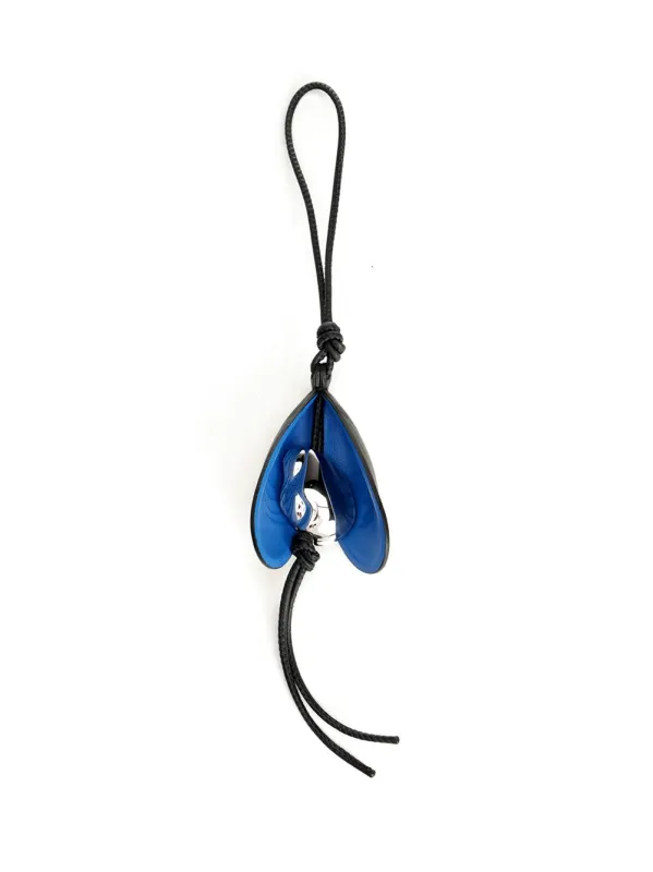 Shell Charm Small Leather Goods Black made by Loewe