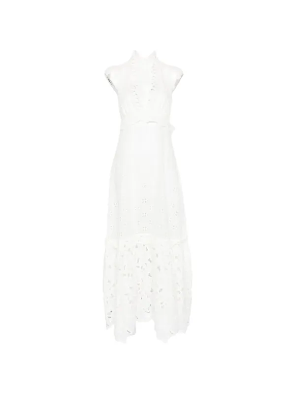 Lace Cotton Long Dress made by Ermanno Scervino