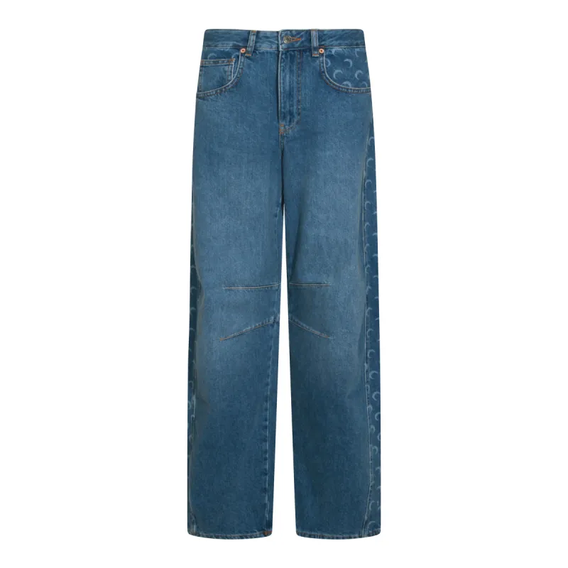 Jeans Blu E Verdi made by Marine Serre