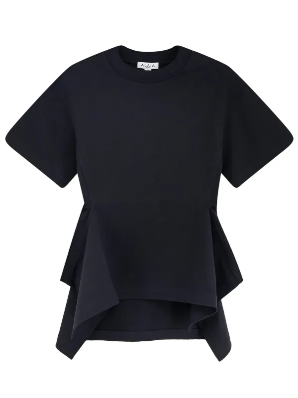 Cotton Paneled T-Shirt made by Alaia