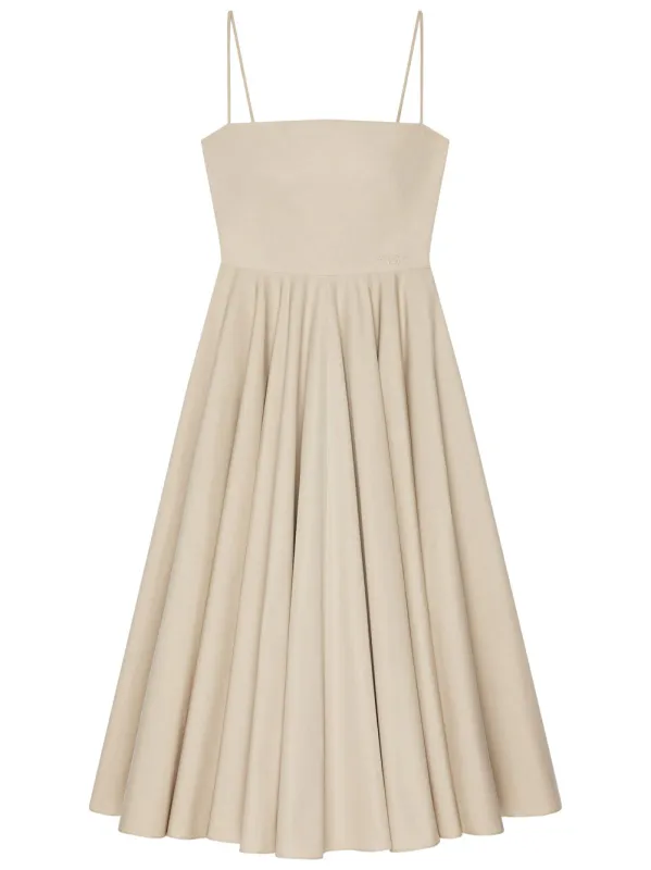 Sliced Long Dress In Poplin made by Givenchy