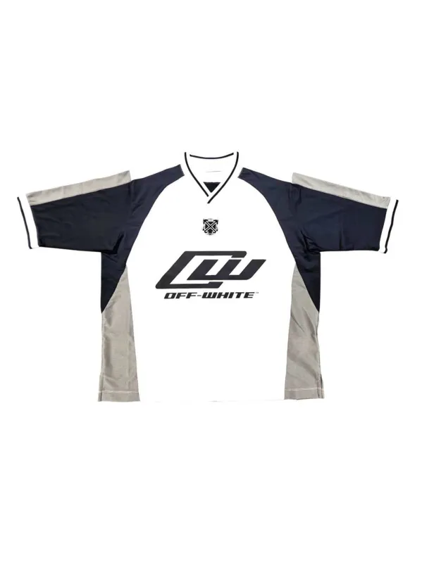 V-Neck T-Shirt With Logo Print made by Off-White