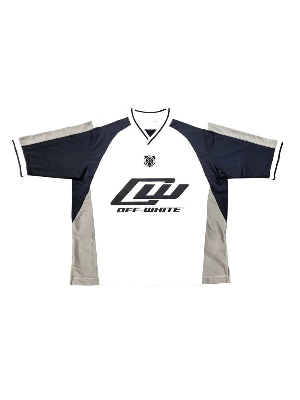 V-Neck T-Shirt With Logo Print sold by Wanan Luxury