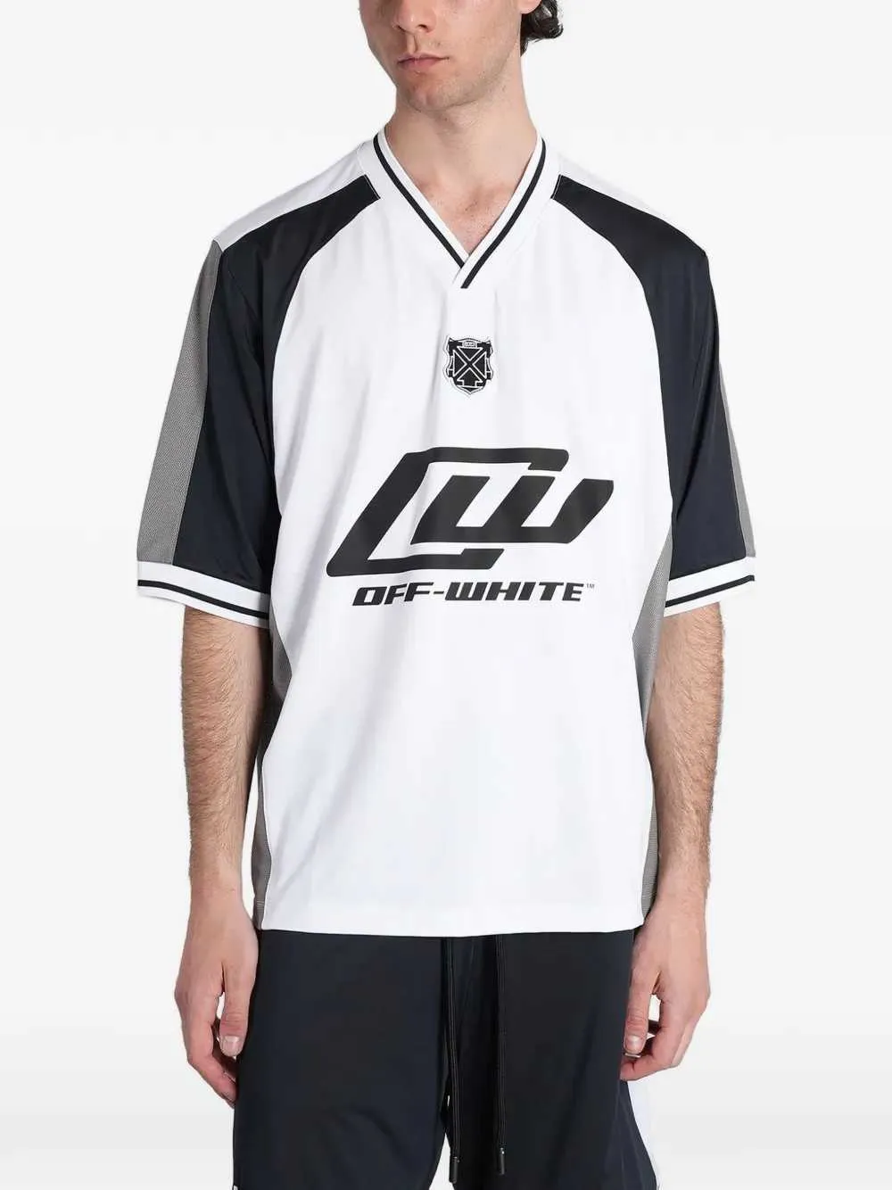 V-Neck T-Shirt With Logo Print sold by Wanan Luxury product image thumbnail 2