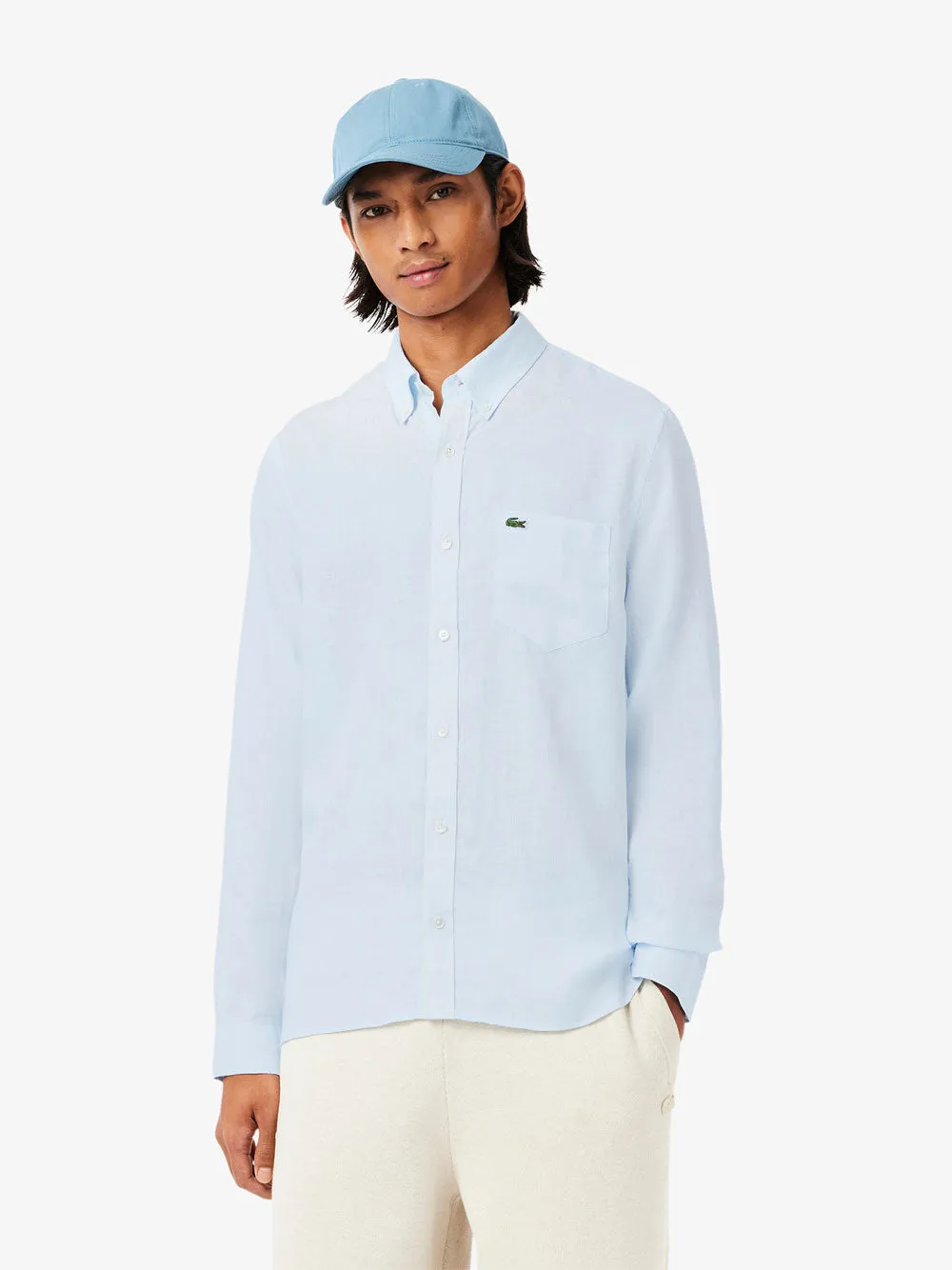 Regular-Fit Linen Shirt sold by Wanan Luxury product image thumbnail 2