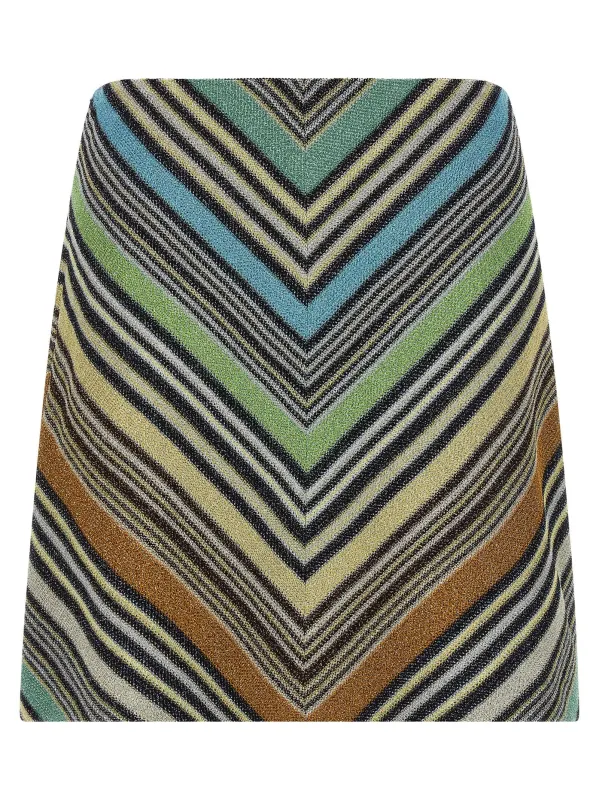 Geometric Pattern Skirt Skirts Multicolor made by Missoni