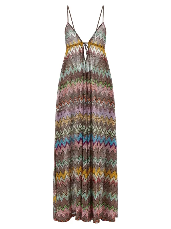 Lamé Viscose Dress Dresses Multicolor made by Missoni