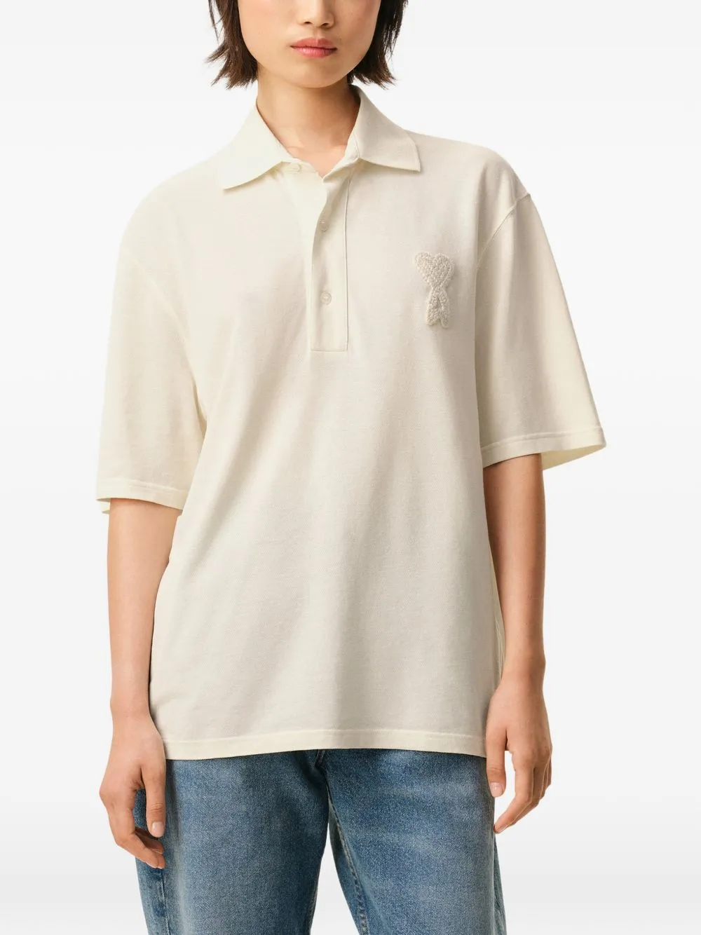 Ami De Coeur Cotton Polo Shirt sold by Wanan Luxury product image thumbnail 3