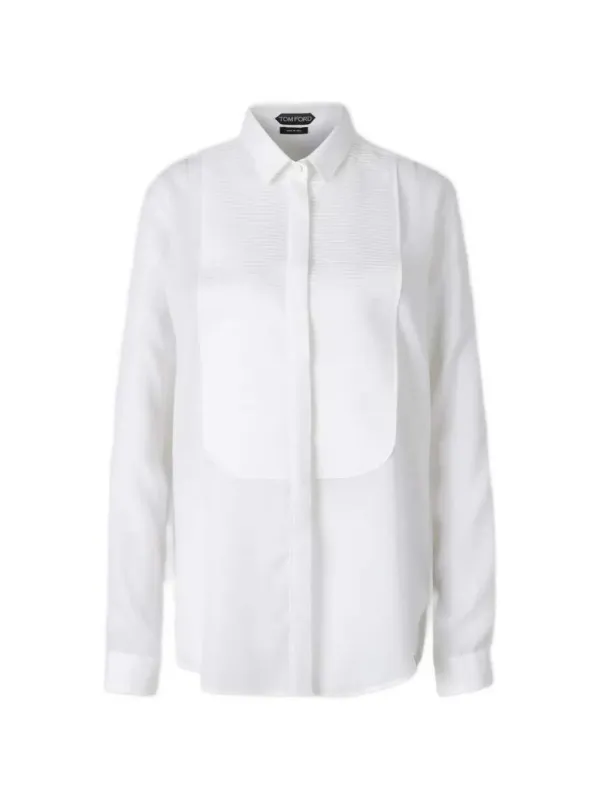 Pleated Bib Shirt made by Tom Ford
