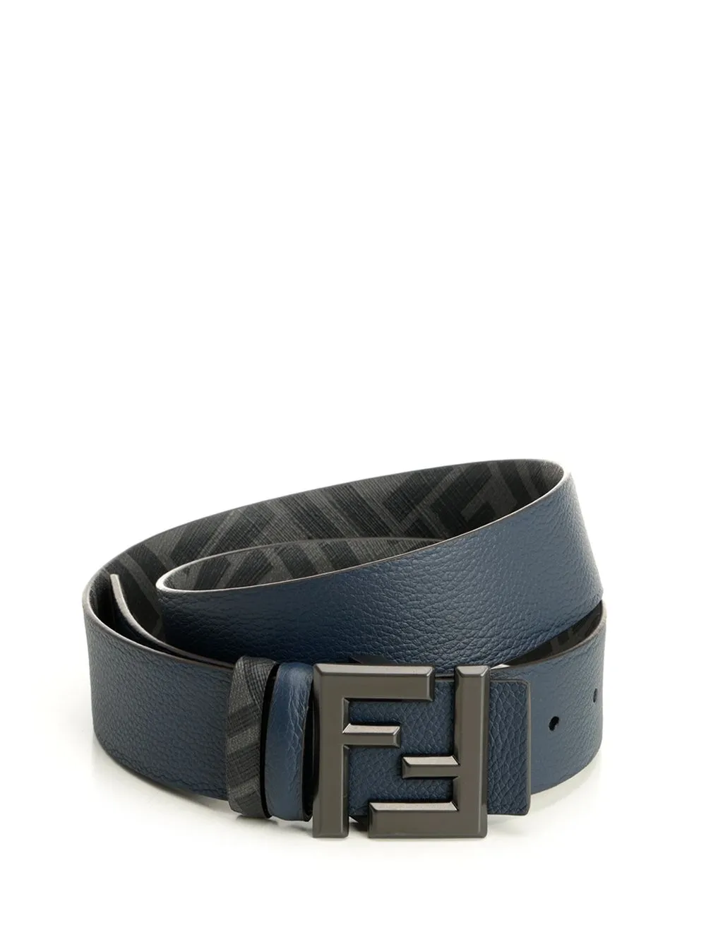 Squared Ff Reversible Belt Belts Blue sold by Wanan Luxury
