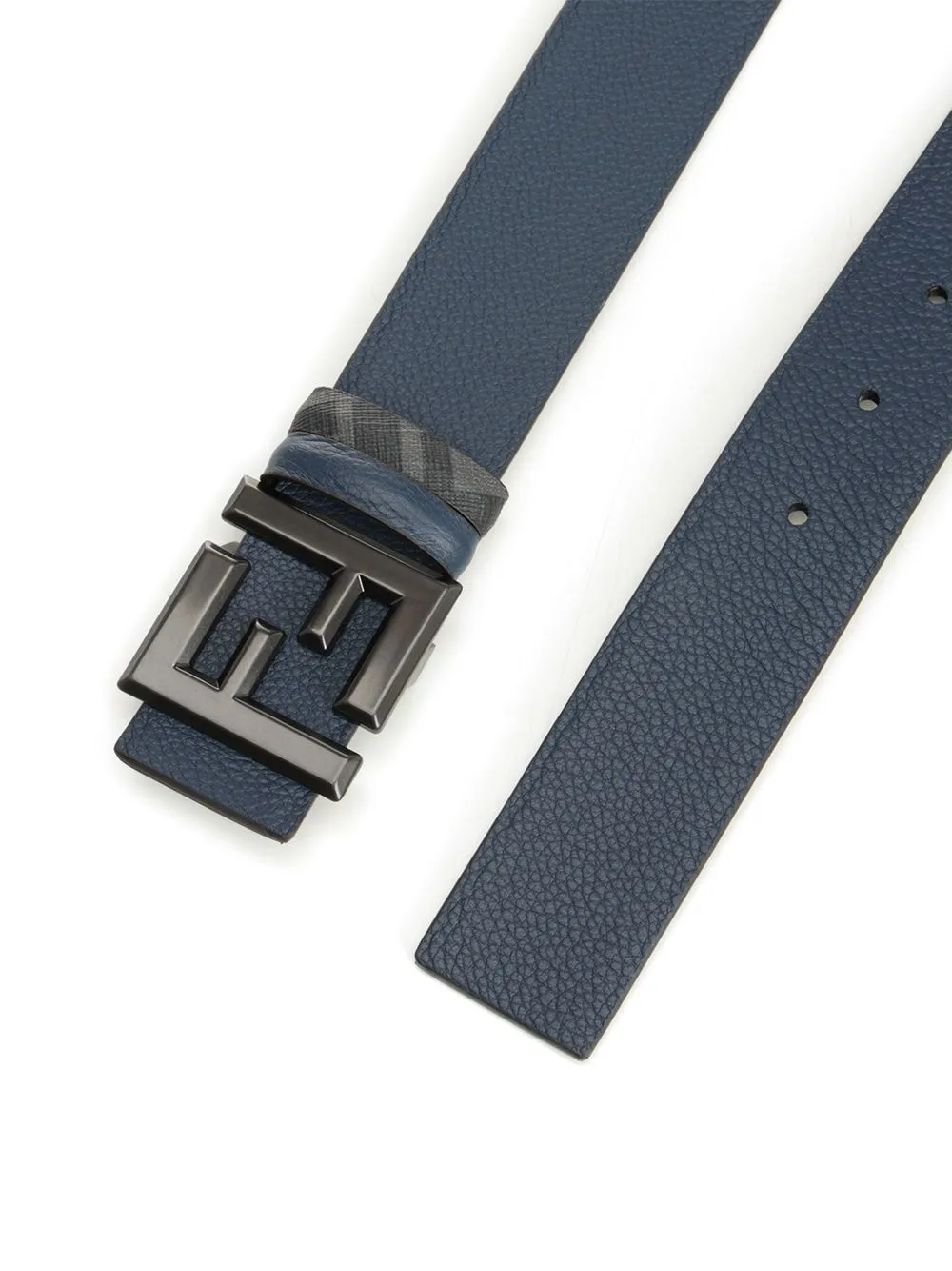 Squared Ff Reversible Belt Belts Blue sold by Wanan Luxury product image thumbnail 2
