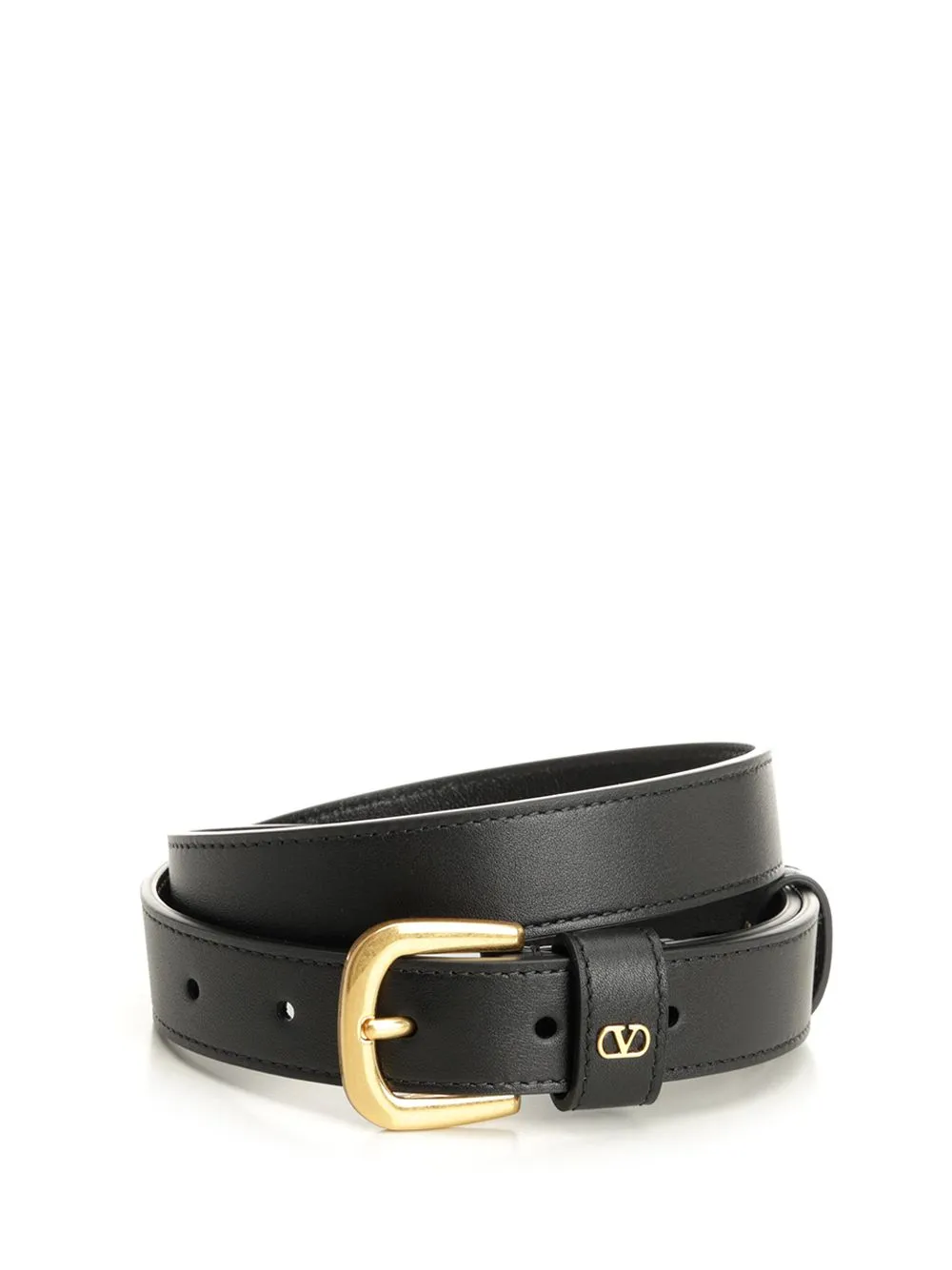 Vlogo Leather Belt Belts Black sold by Wanan Luxury