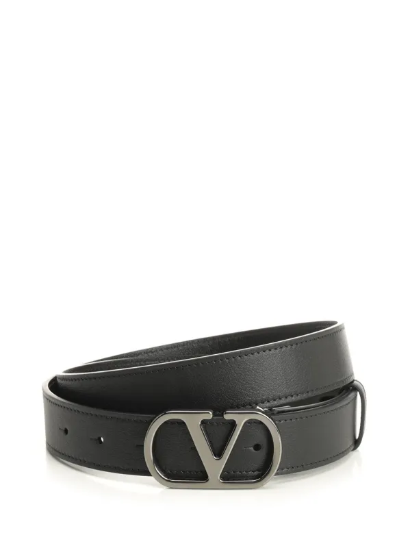 Belt H. 30 | Vlogo Signature Belts Black made by Valentino Garavani