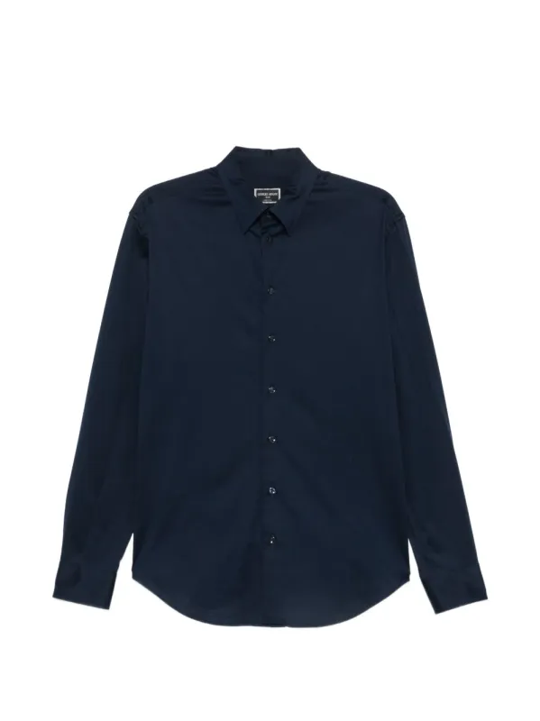 Slim Fit Cotton Shirt made by Giorgio Armani