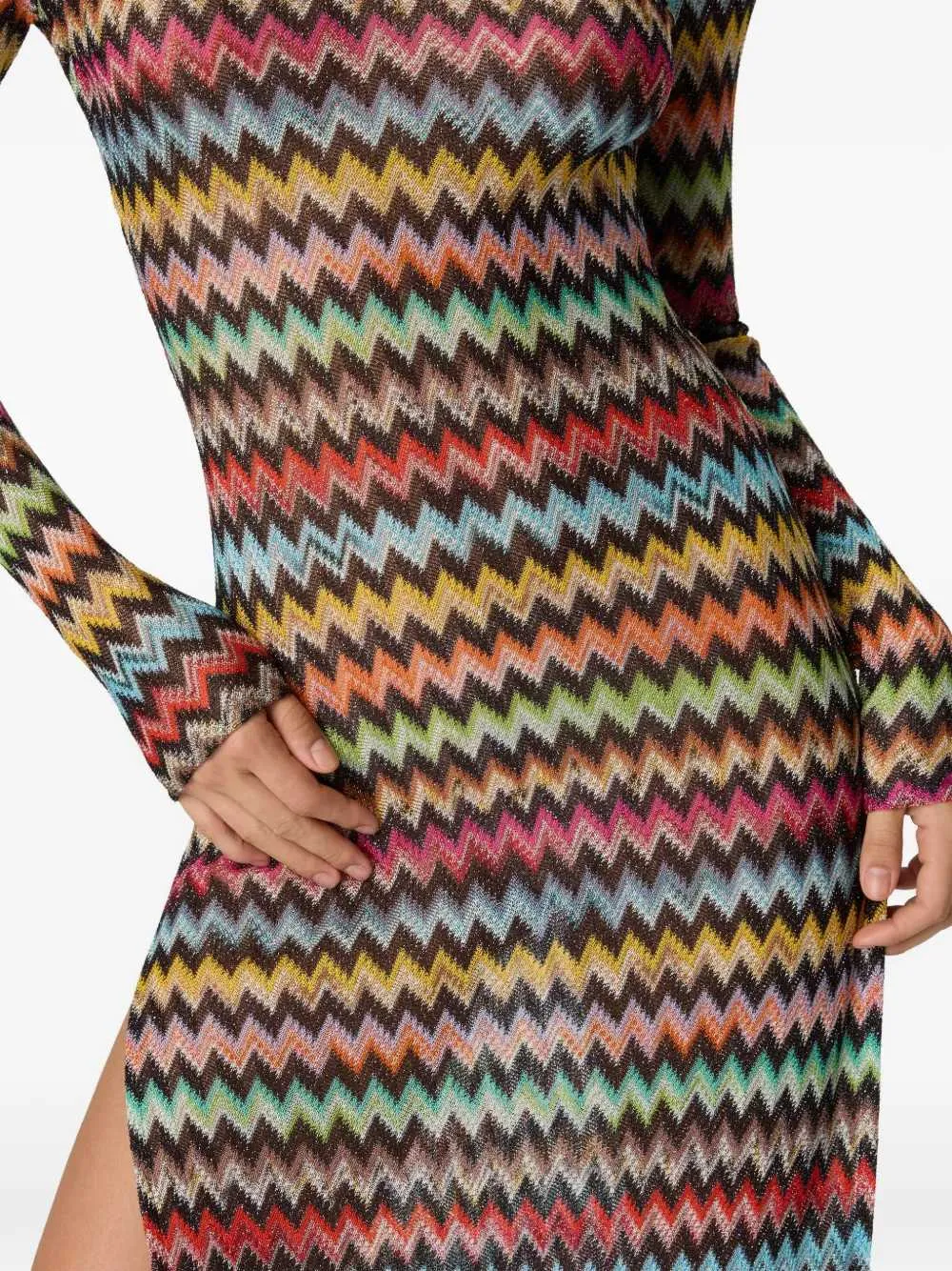 Beach Cover-Up With Zigzag Pattern sold by Wanan Luxury product image thumbnail 4