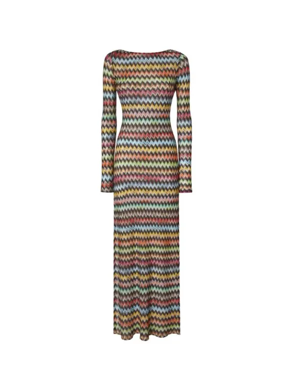 Beach Cover-Up With Zigzag Pattern made by Missoni