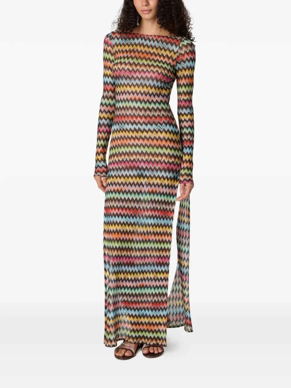 Beach Cover-Up With Zigzag Pattern sold by Wanan Luxury product image thumbnail 2