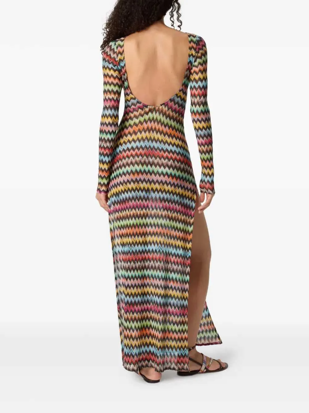 Beach Cover-Up With Zigzag Pattern sold by Wanan Luxury product image thumbnail 3