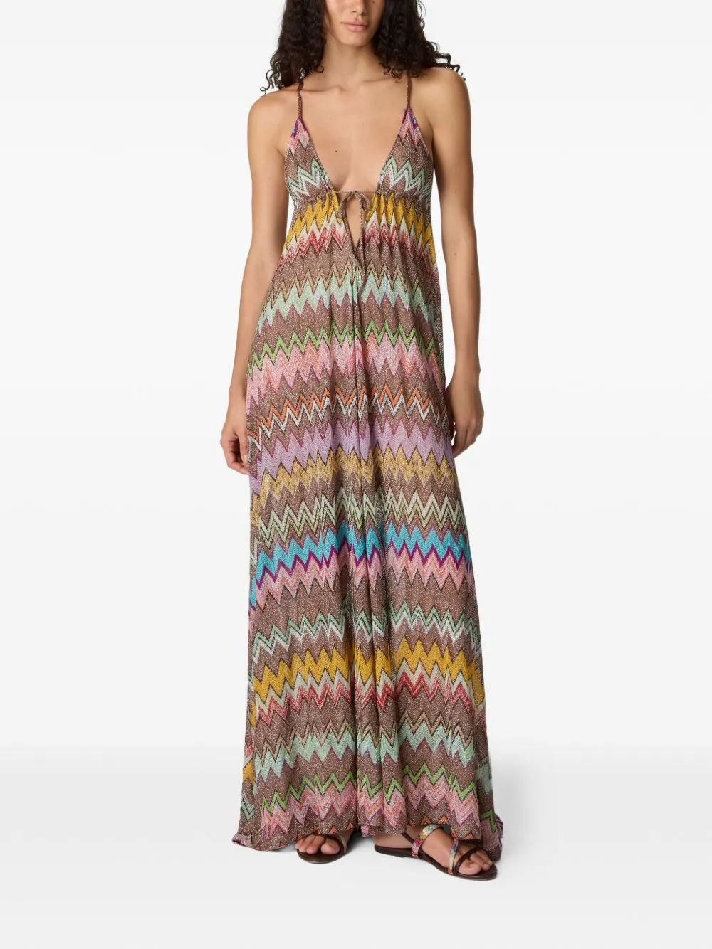 Zig Zag Long Cover Up sold by Wanan Luxury product image thumbnail 2